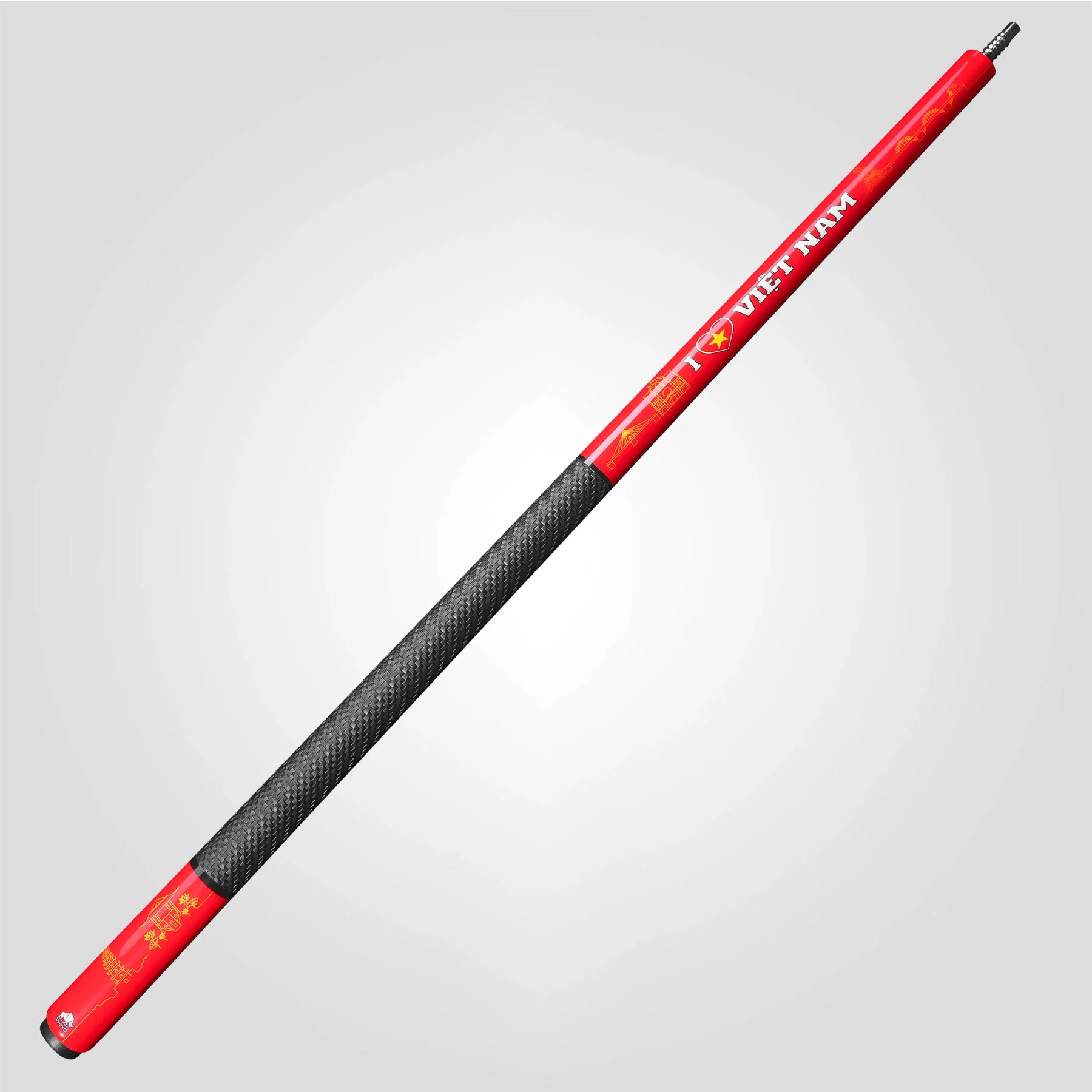 VOYAGER VIETNAM POOL CUE - RED - SPORT WRAP - Image 3
