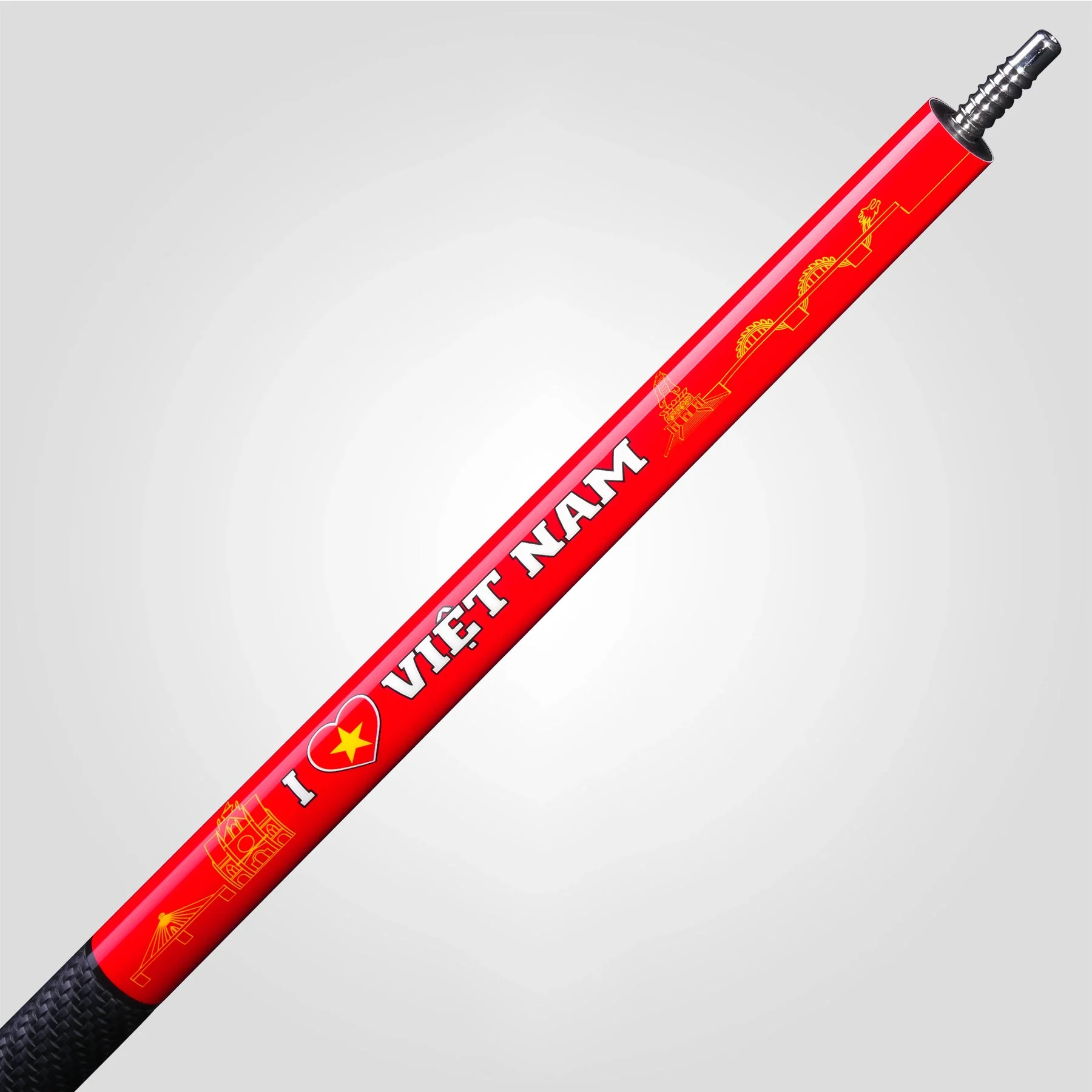VOYAGER VIETNAM POOL CUE - RED - SPORT WRAP - Image 4
