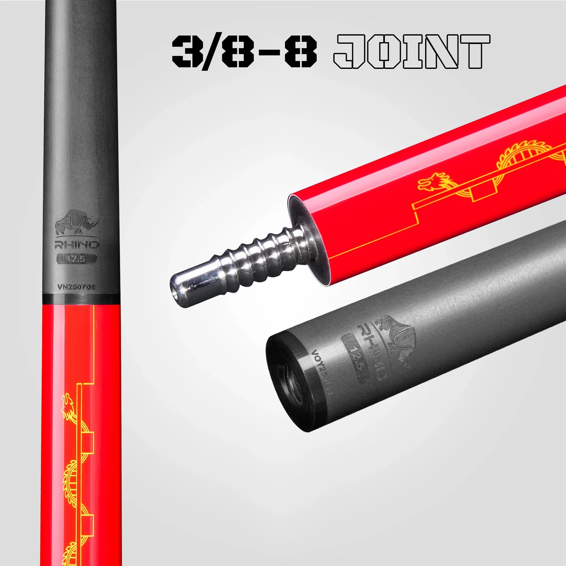 VOYAGER VIETNAM POOL CUE - RED - SPORT WRAP - Image 7