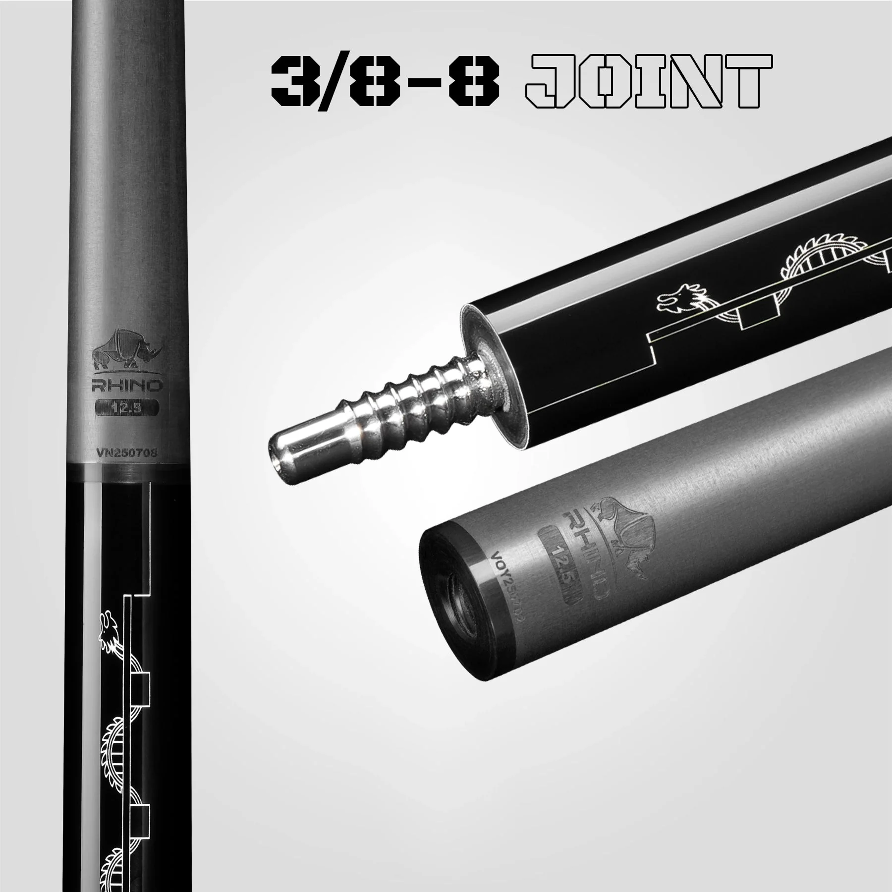 VOYAGER VIETNAM POOL CUE - BLACK - SPORT WRAP - Image 7