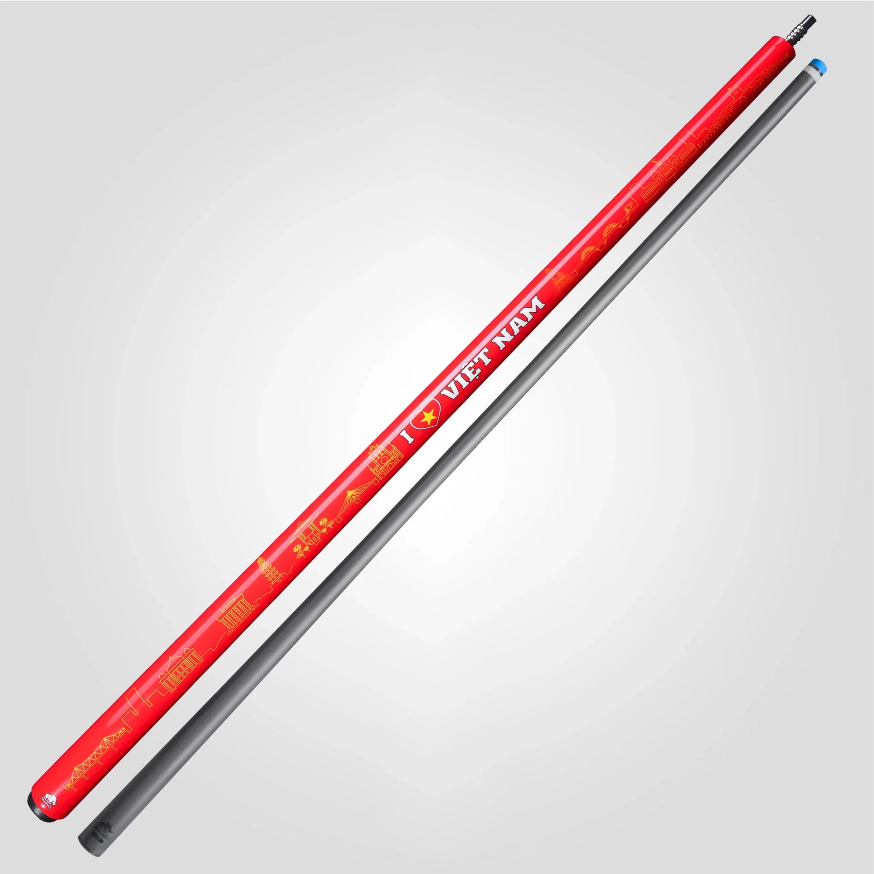 VOYAGER VIETNAM POOL CUE - RED - WRAPLESS - Image 3