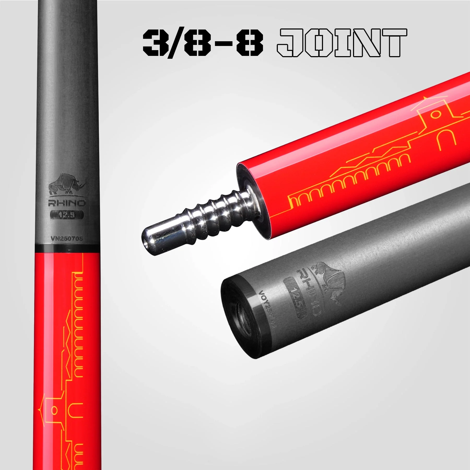VOYAGER VIETNAM POOL CUE - RED - WRAPLESS - Image 7