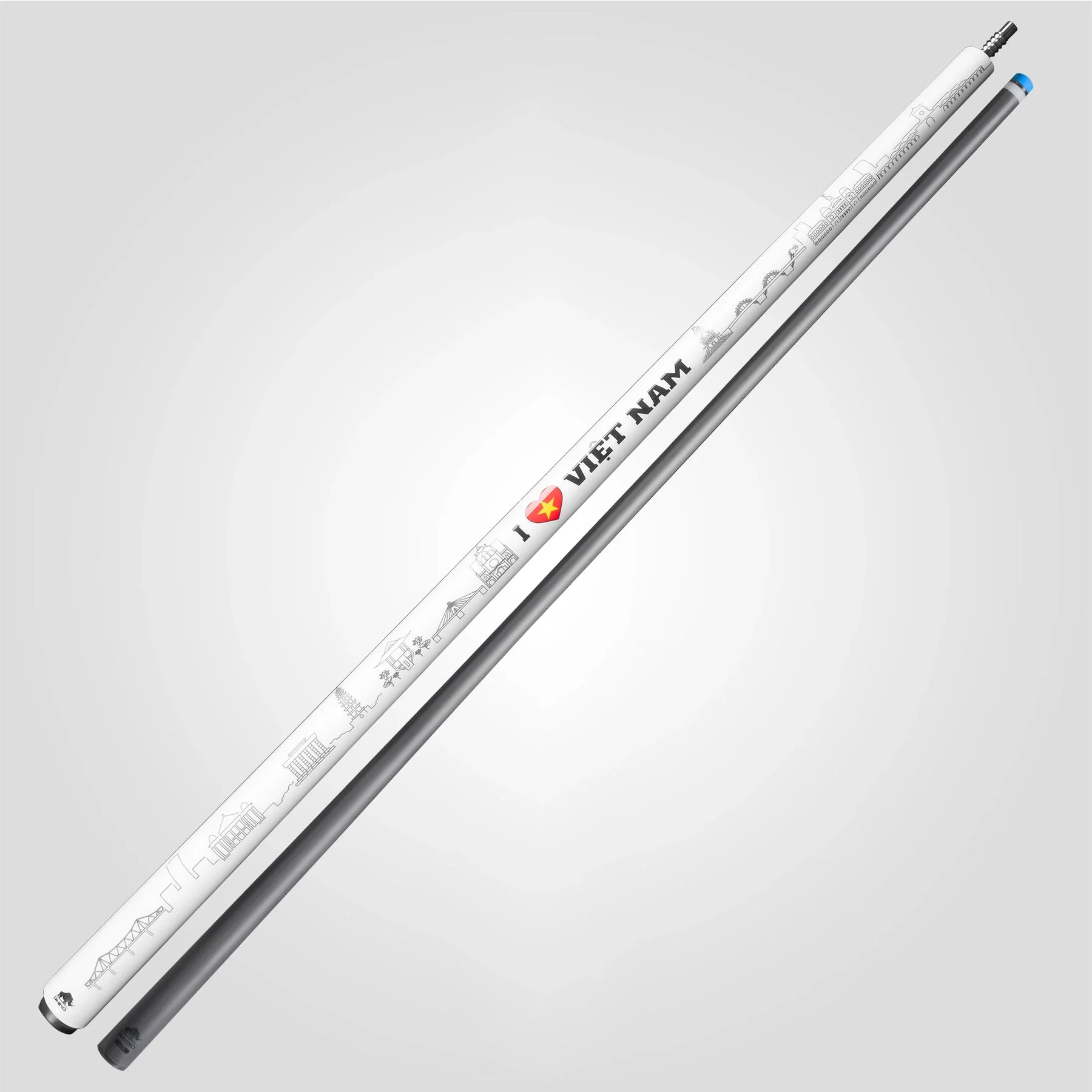 VOYAGER VIETNAM POOL CUE - WHITE - WRAPLESS - Image 3