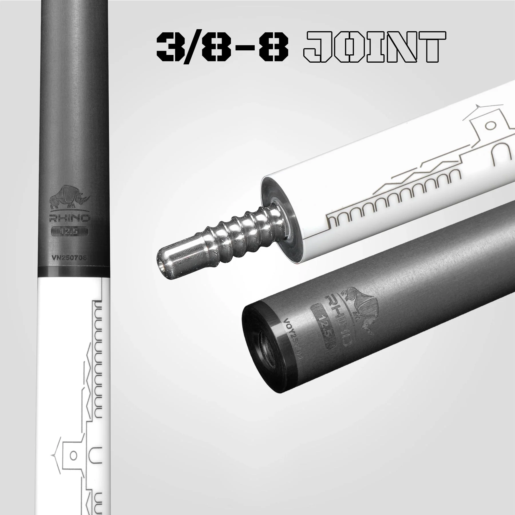 VOYAGER VIETNAM POOL CUE - WHITE - WRAPLESS - Image 7