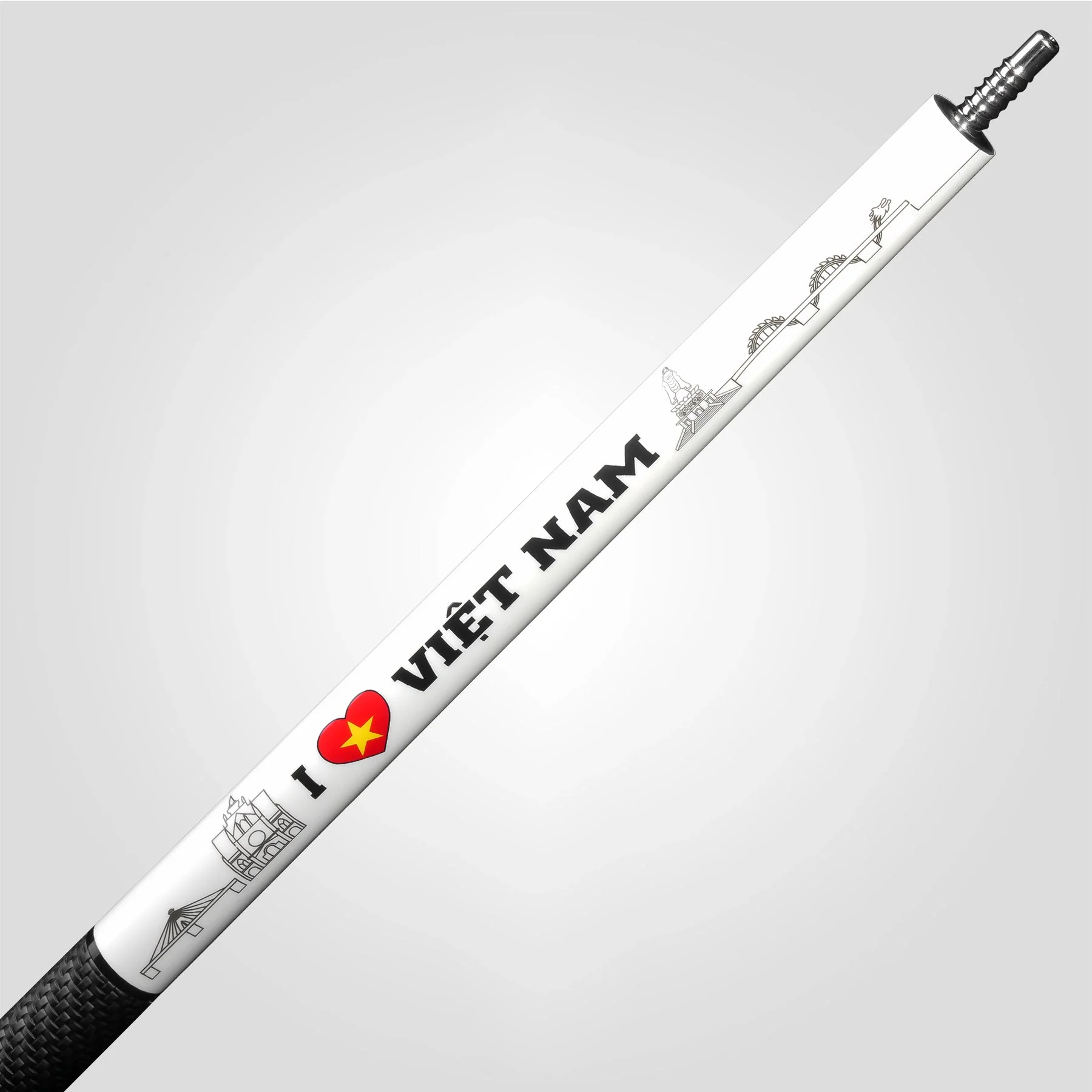 VOYAGER VIETNAM POOL CUE - WHITE - SPORT WRAP - Image 4