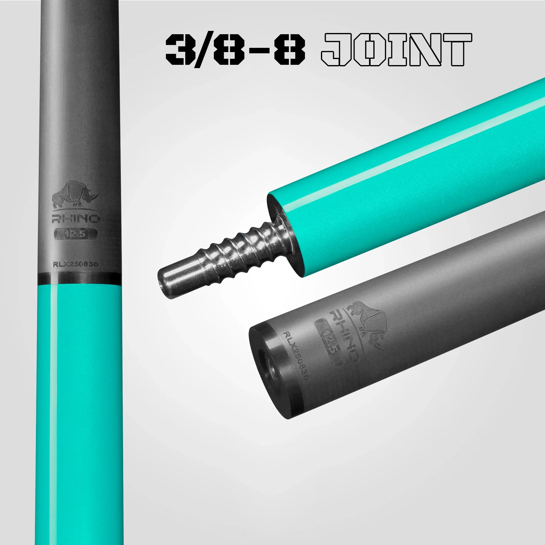 LUMINAX POOL CUE - TROPICAL TURQUOISE - SPORT WRAP - Image 7