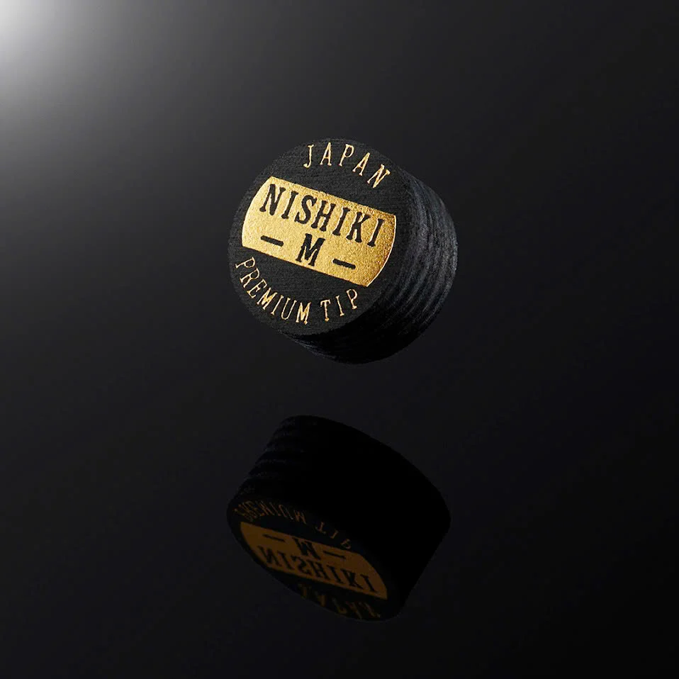 NISHIKI PREMIUM POOL CUE TIP - BLACK - Image 7
