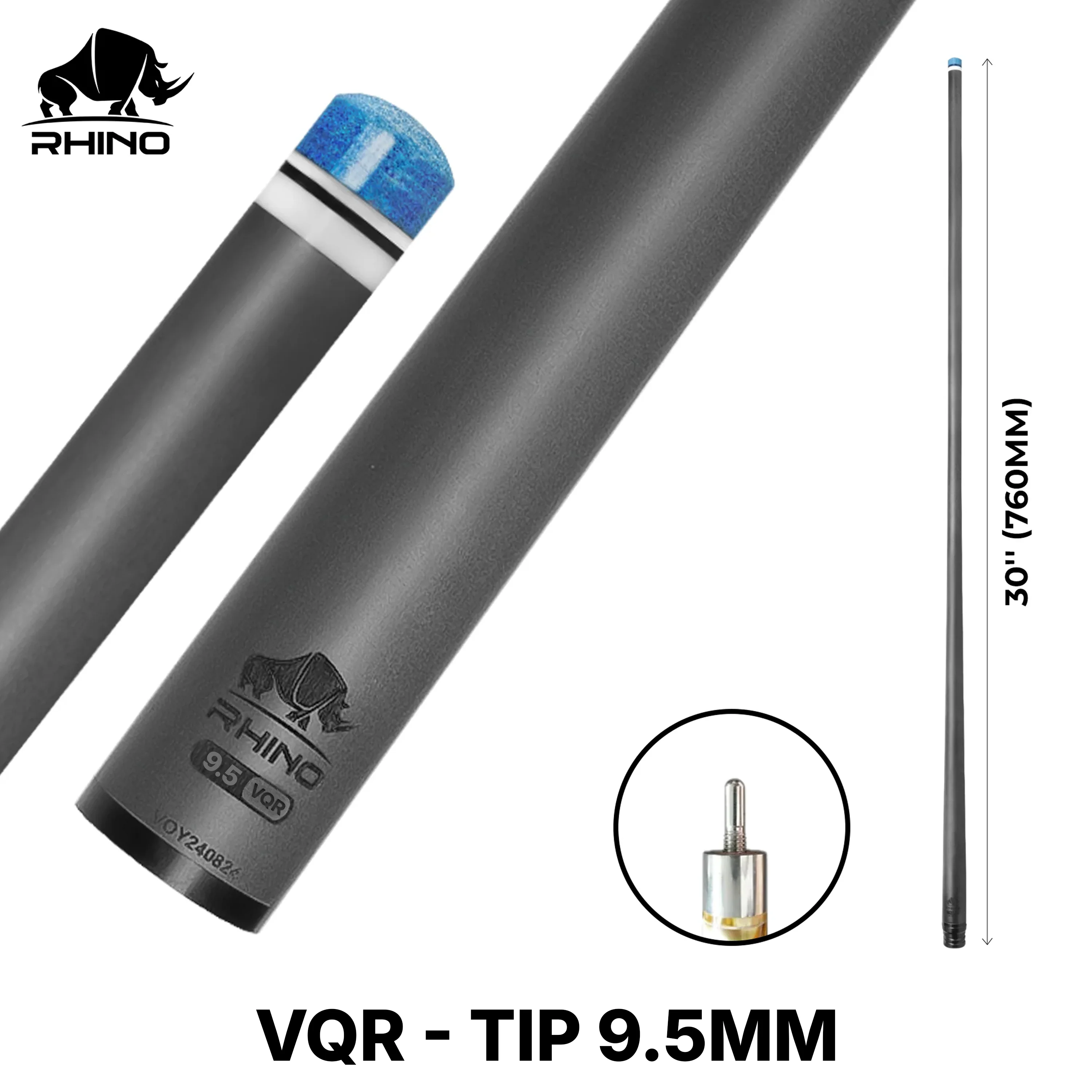 Rhino - 30" / Quick Release (VQR) Carbon Pool Cue Single Shaft - Image 16