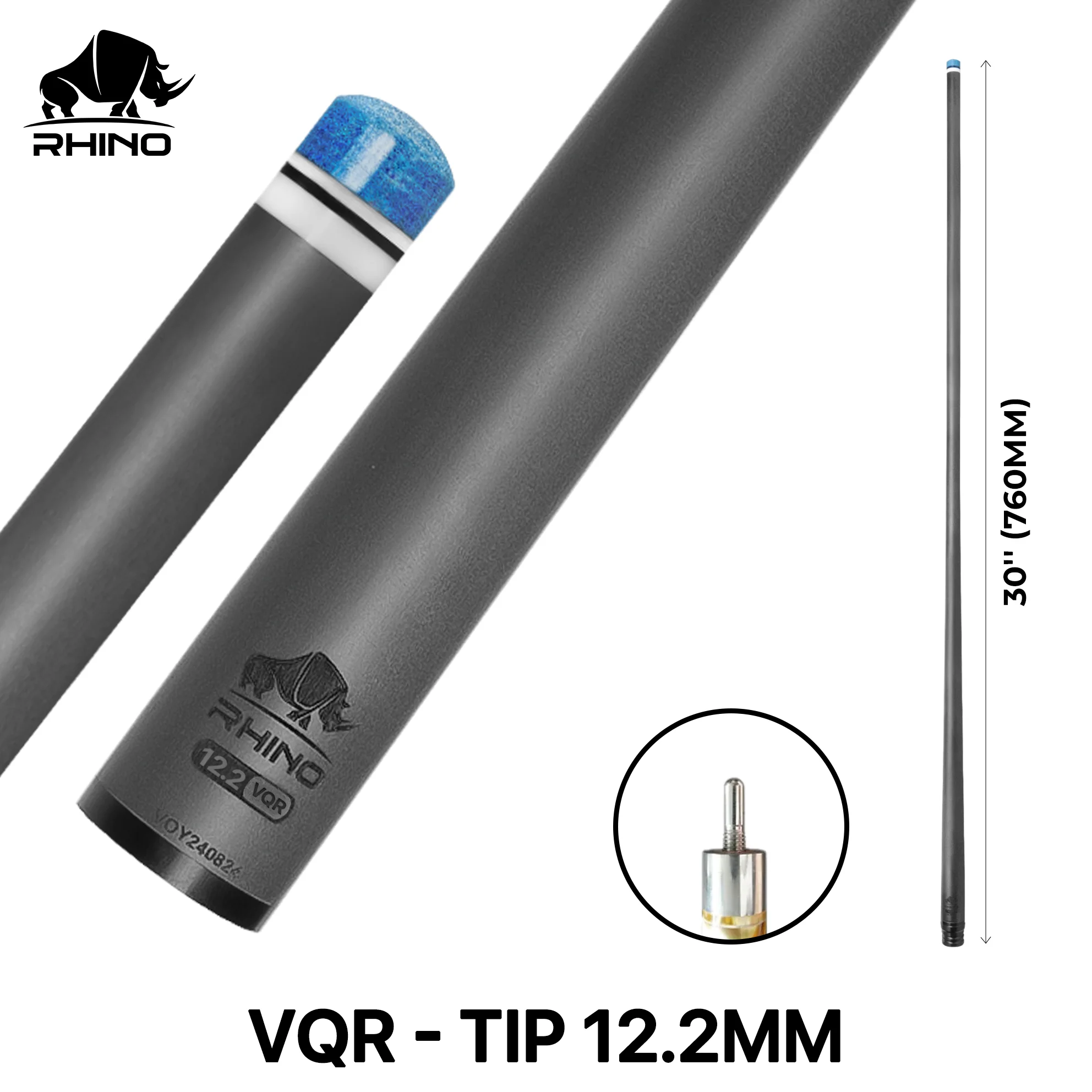 Rhino - 30" / Quick Release (VQR) Carbon Pool Cue Single Shaft - Image 9