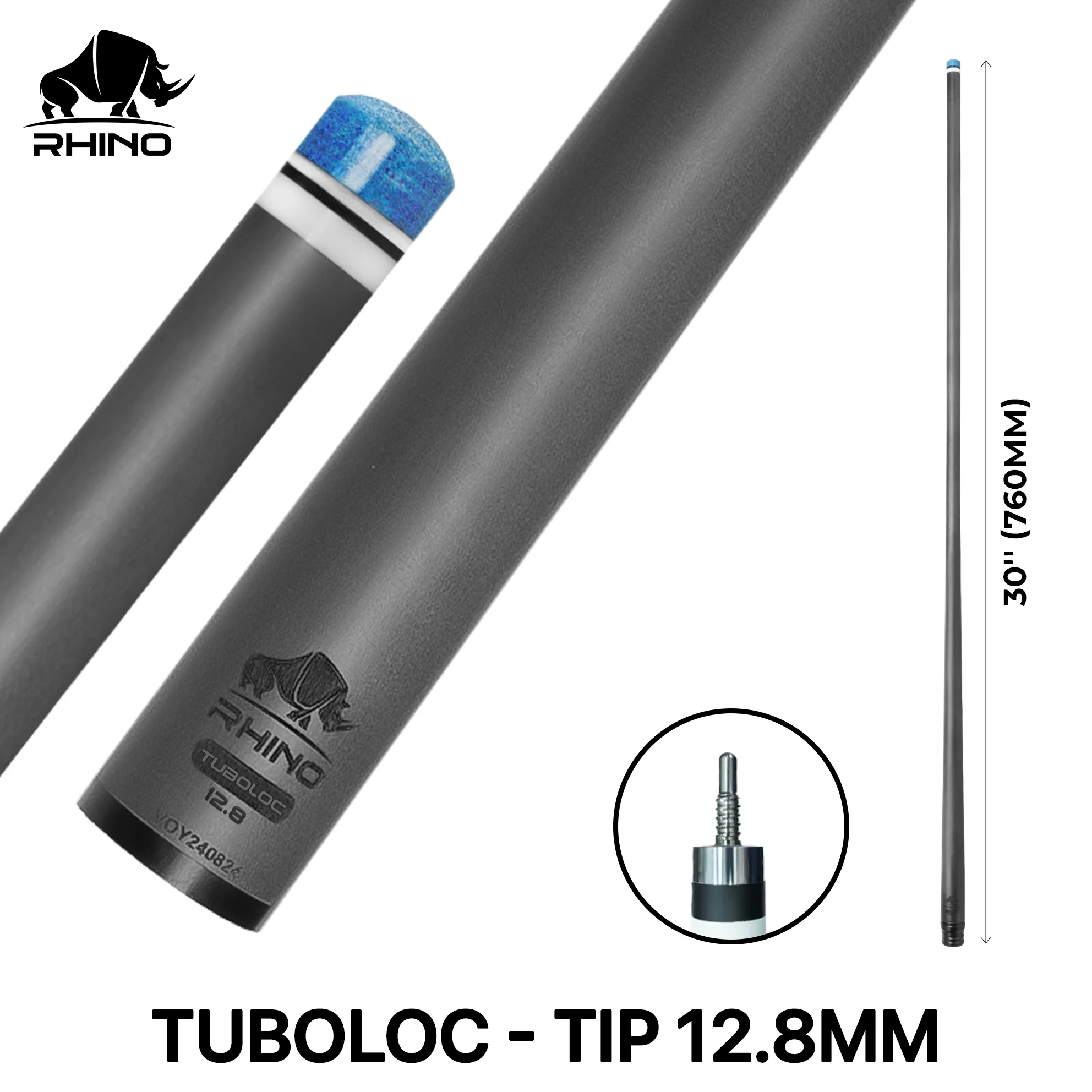 Rhino - 30" / Tuboloc Carbon Pool Cue Single Shaft - Image 14