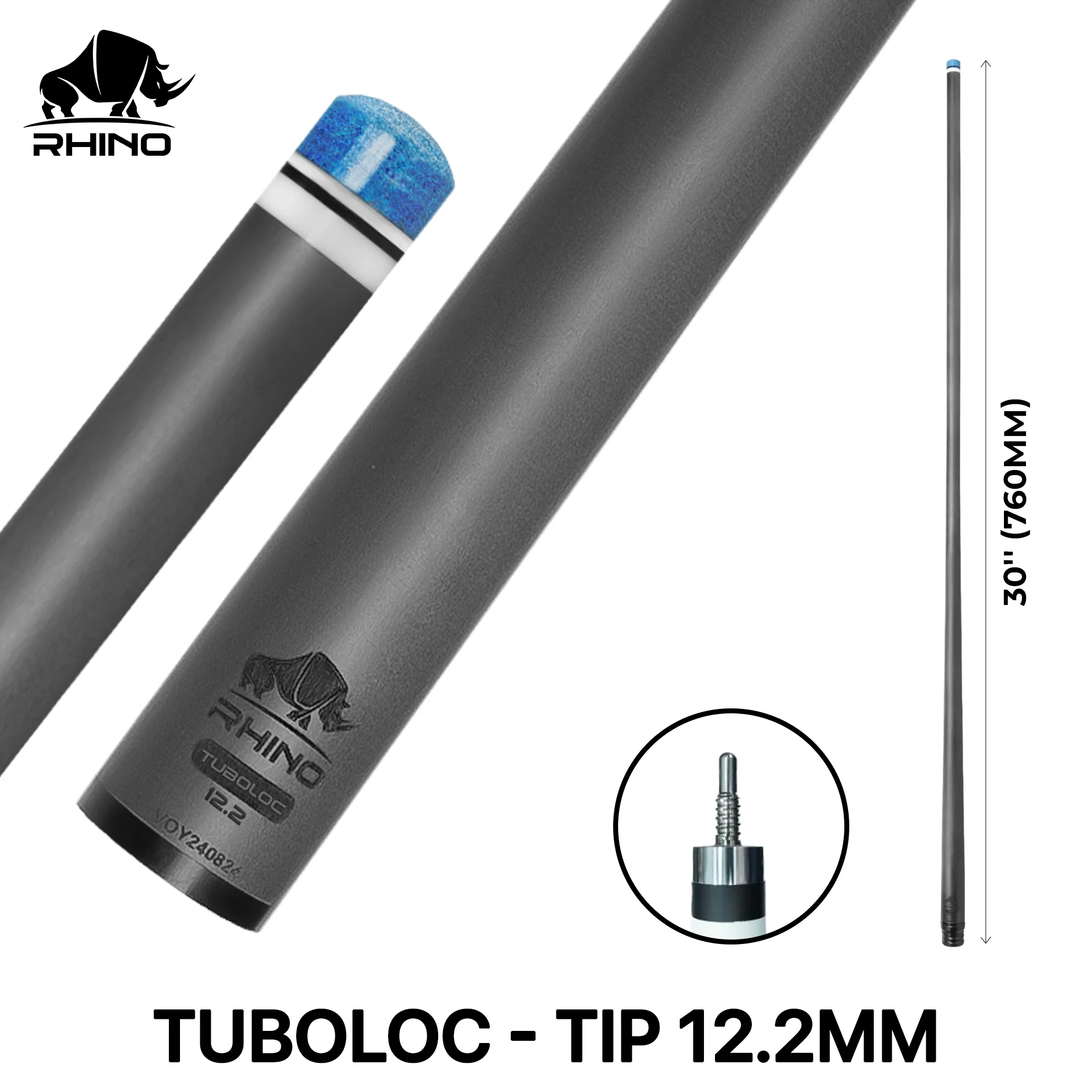 Rhino - 30" / Tuboloc Carbon Pool Cue Single Shaft - Image 9