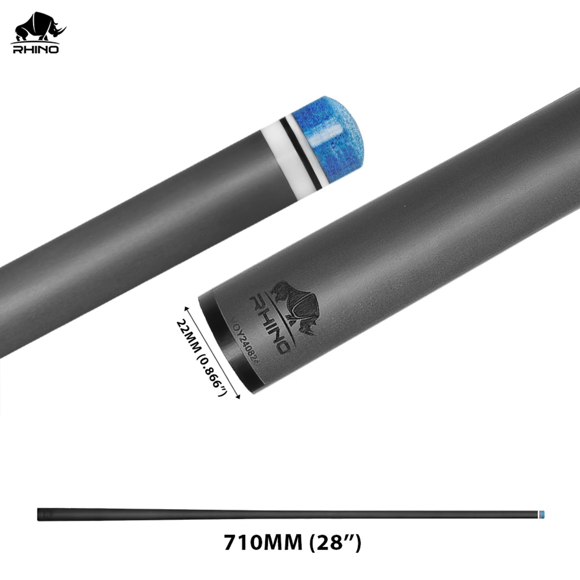 Rhino - 710mm (28'') / Q-loc Carbon Carom Single Shaft 12mm - Image 3