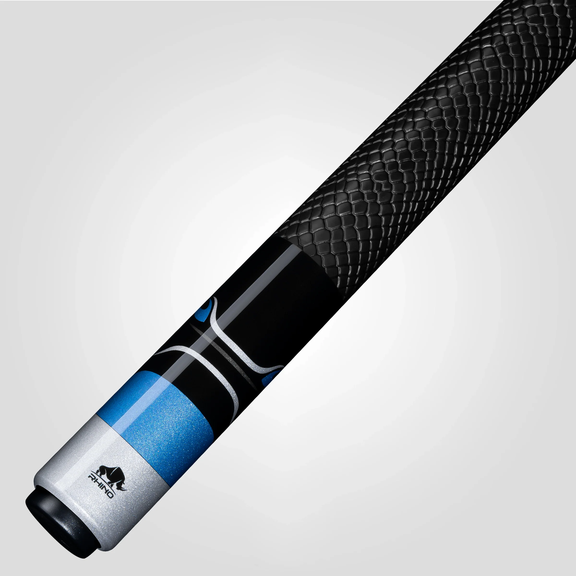 RHINO RACING POOL CUE - VELOCITY BLUE - SPORT WRAP - Image 5