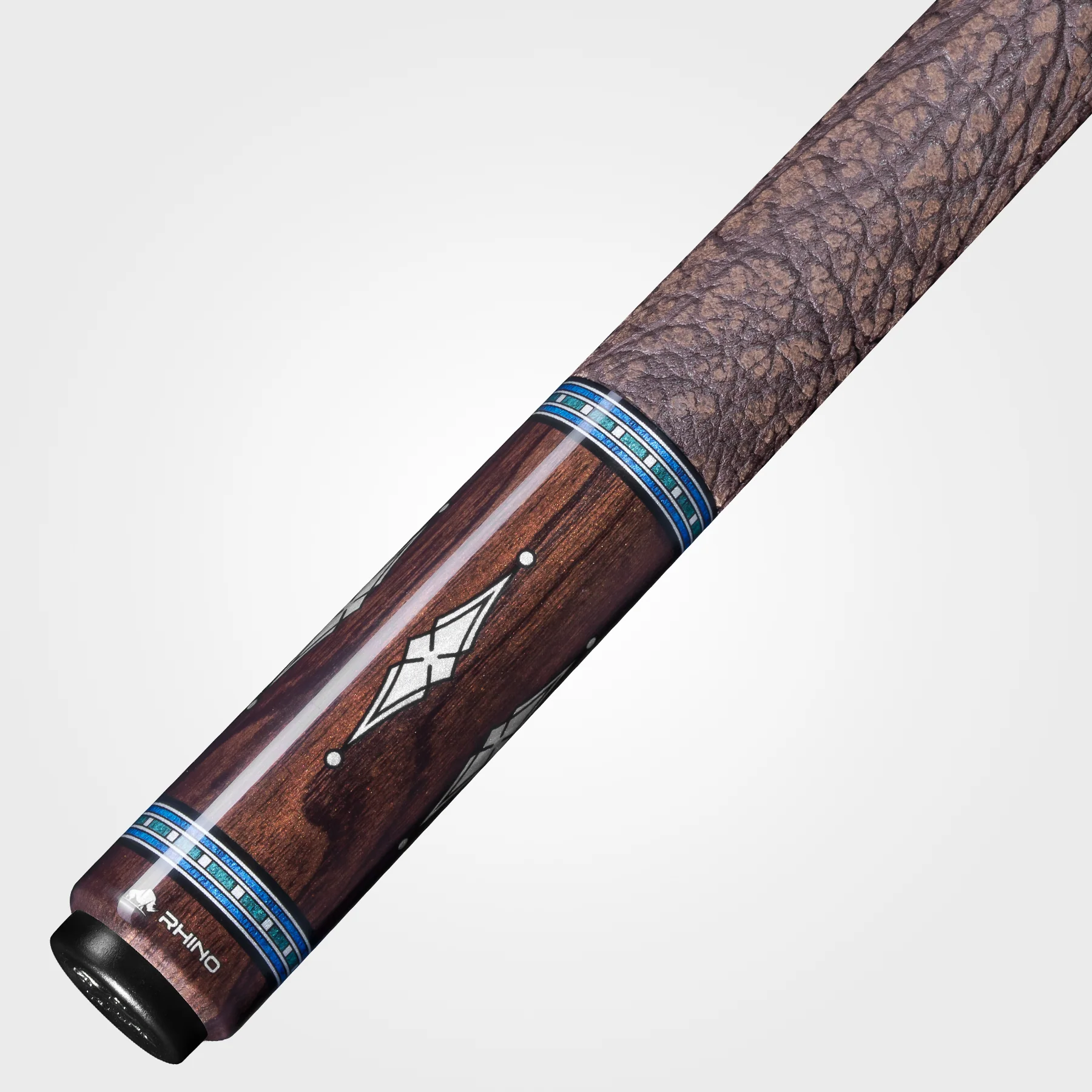 RHINO MUST POOL CUE - MU5 MAPLE AZURE INLAY - Image 4