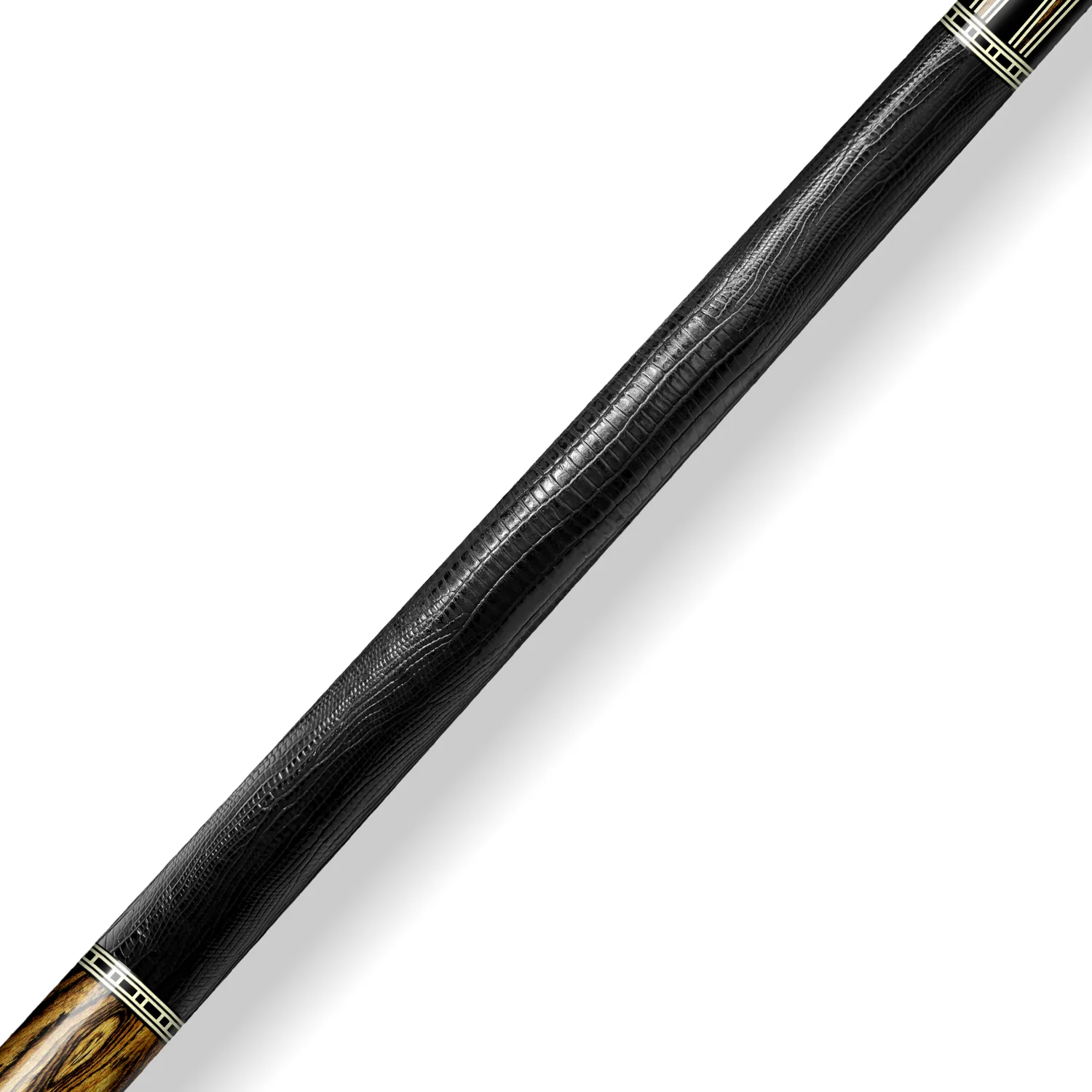 Rhino RETRÔ Cue Butt - Bocote - Lizard Embossed Microfiber Leather Wrap & Point - Image 3