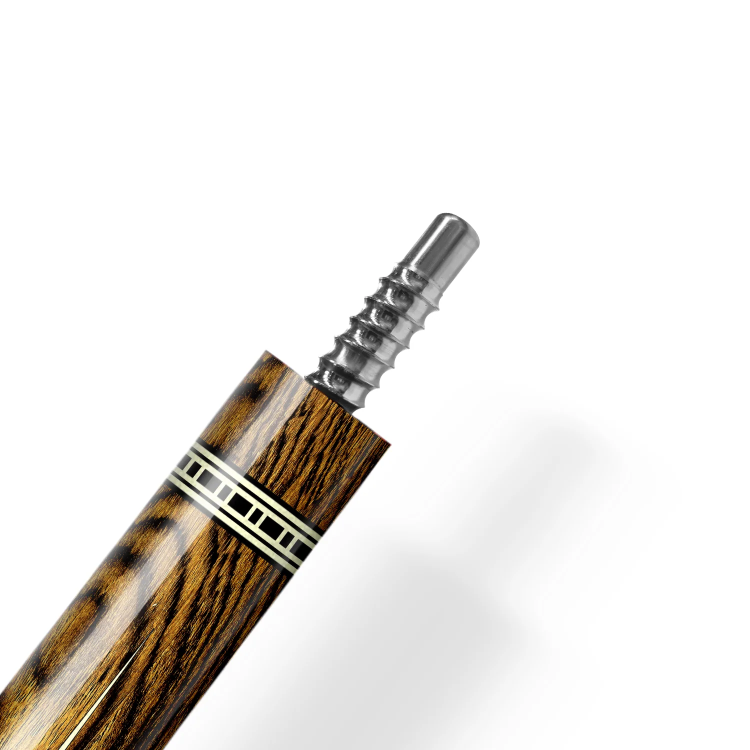 Rhino RETRÔ Cue Butt - Bocote - Lizard Embossed Microfiber Leather Wrap & Point - Image 5