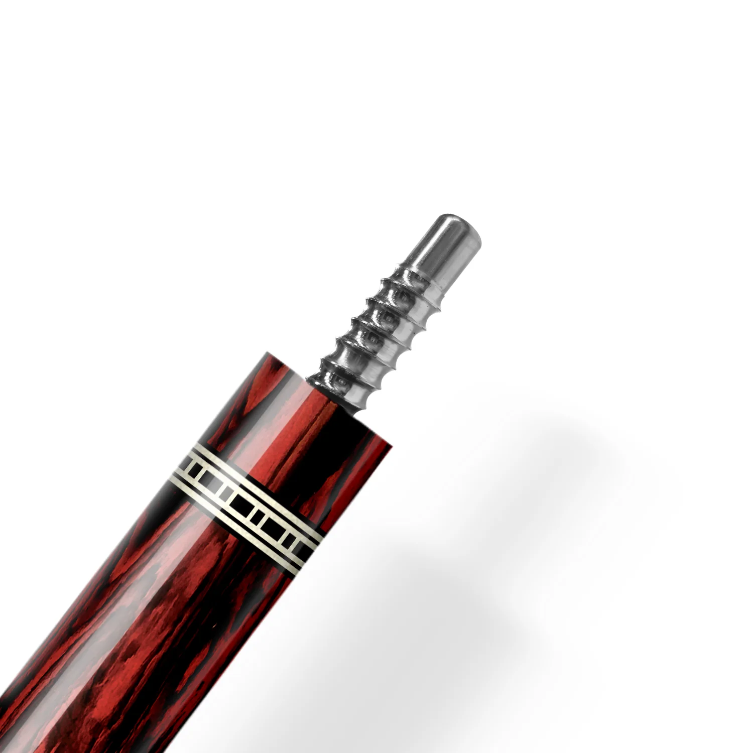 Rhino RETRÔ Cue Butt - Cocobolo - Crocodile Embossed Microfiber Leather Wrap - Image 5