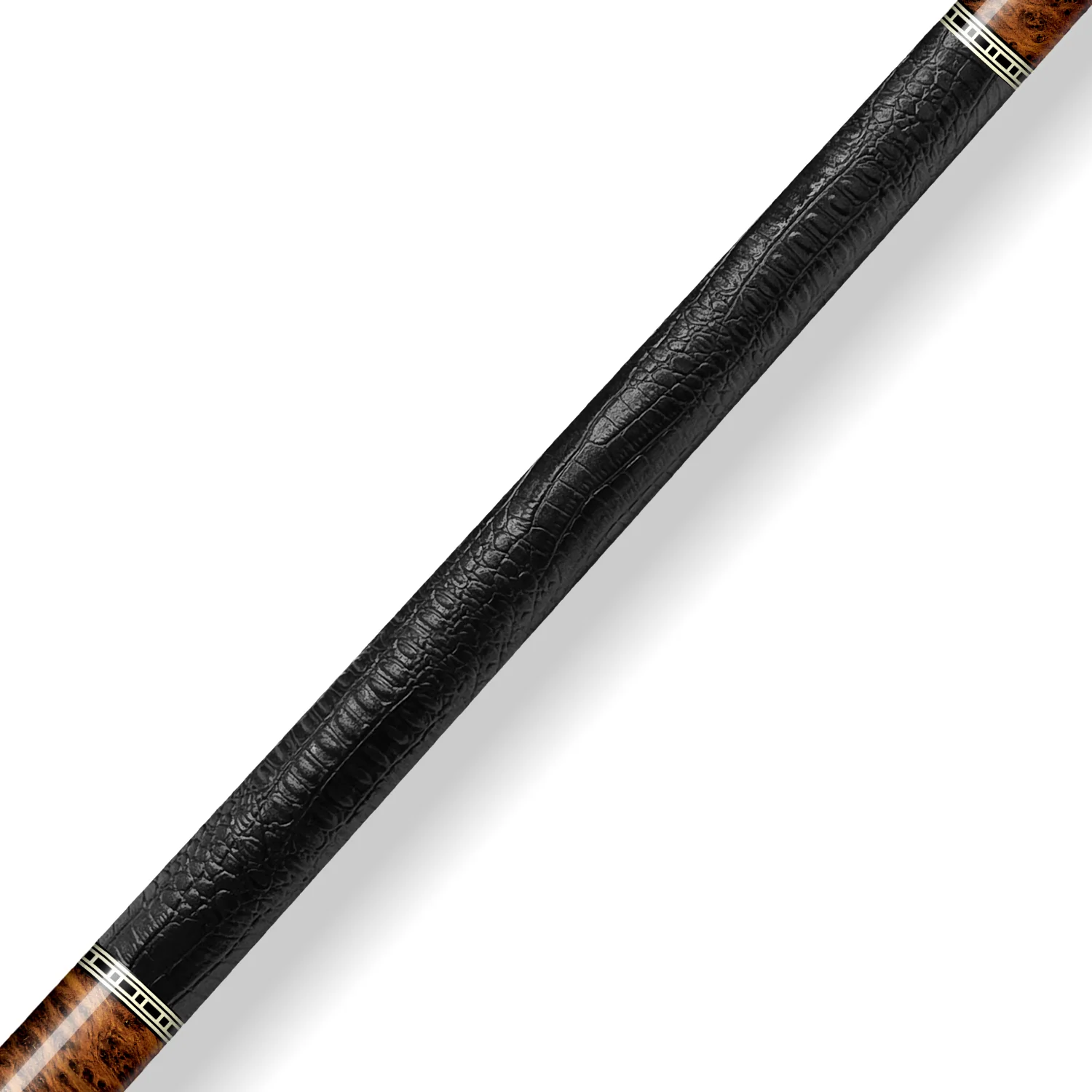 Rhino RETRÔ Cue Butt - Thuya - Crocodile Embossed Microfiber Leather Wrap - Image 3