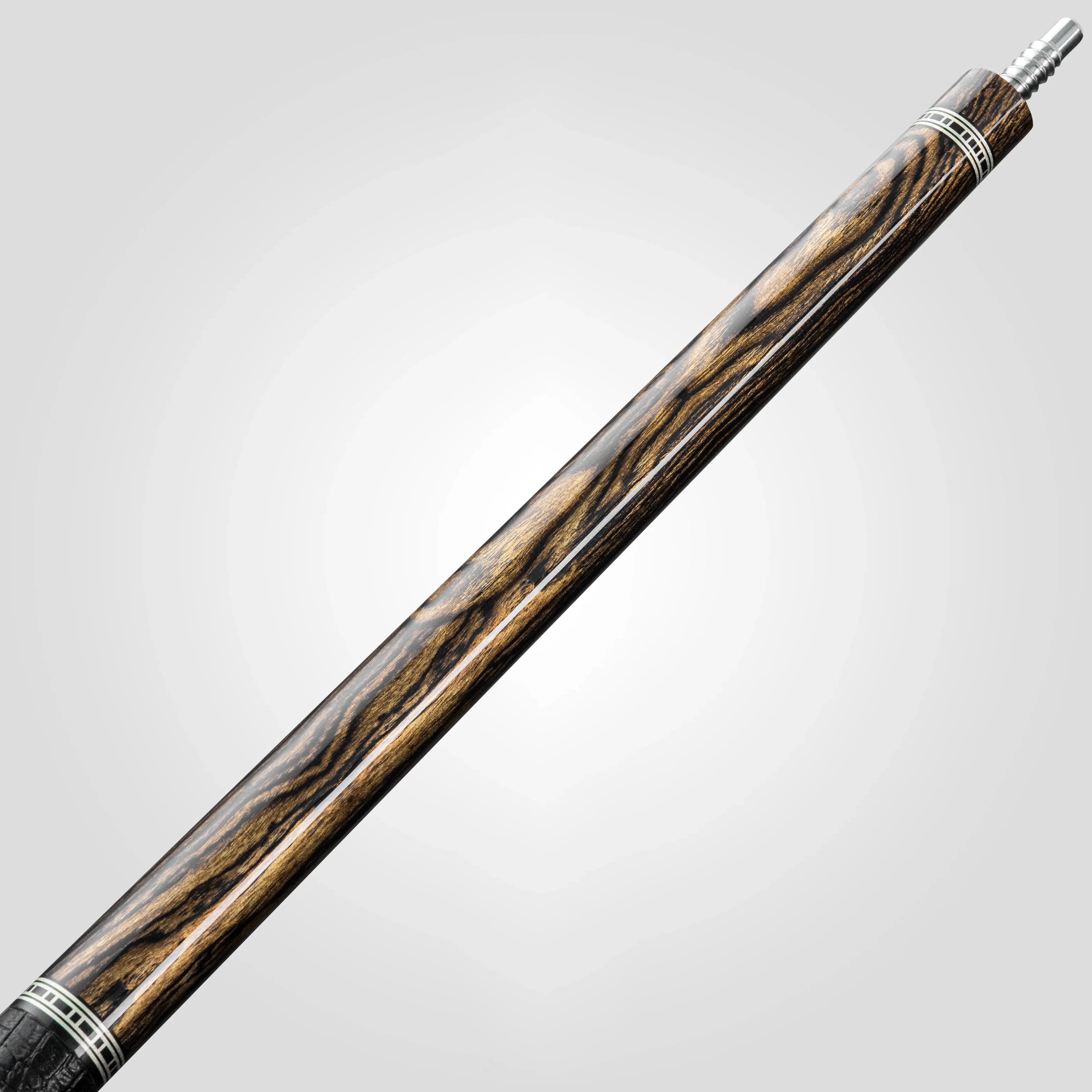 Rhino RETRÔ Pool Cue - Bocote - Crocodile Embossed Microfiber Leather Wrap - Image 4