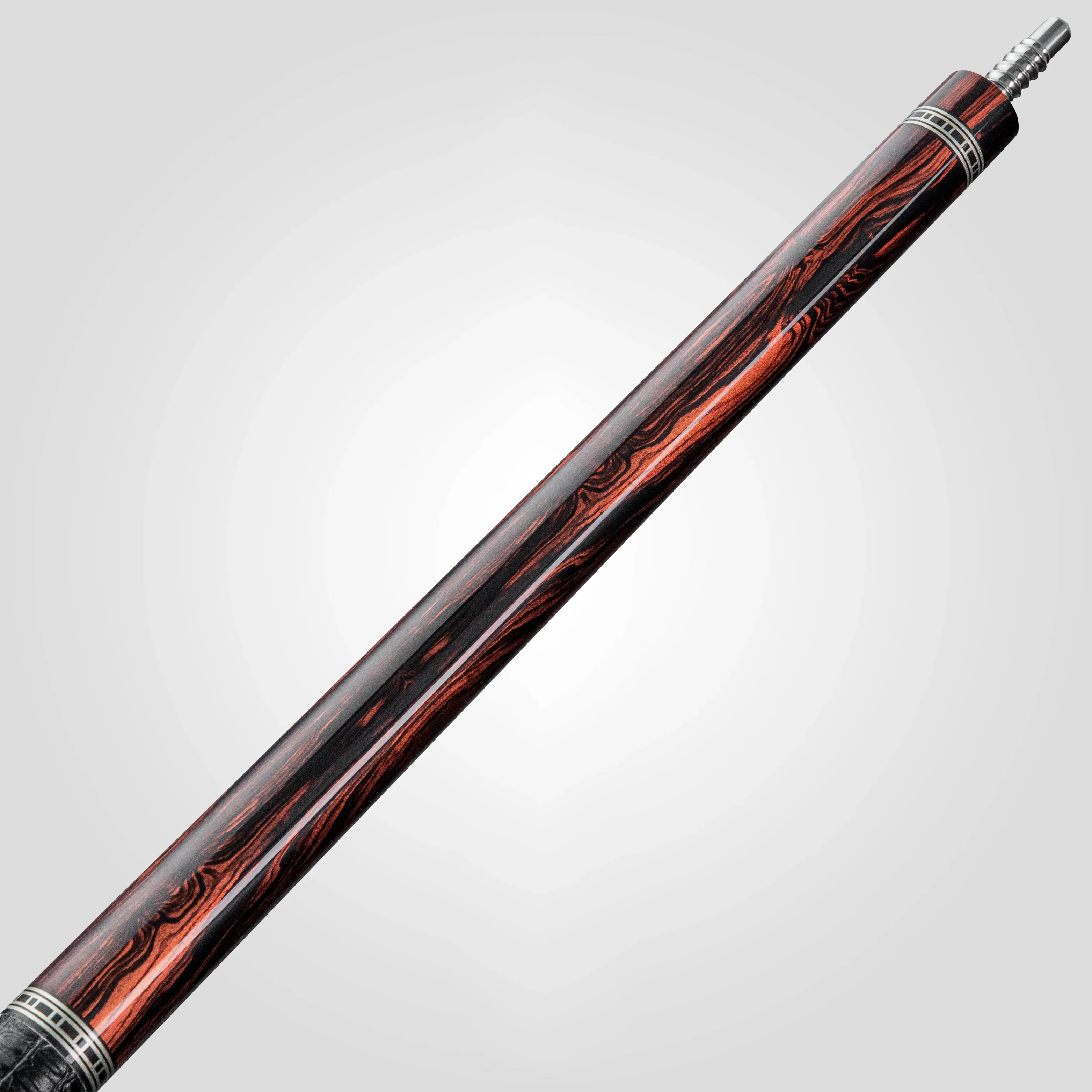 Rhino RETRÔ Pool Cue - Cocobolo - Crocodile Embossed Microfiber Leather Wrap - Image 4