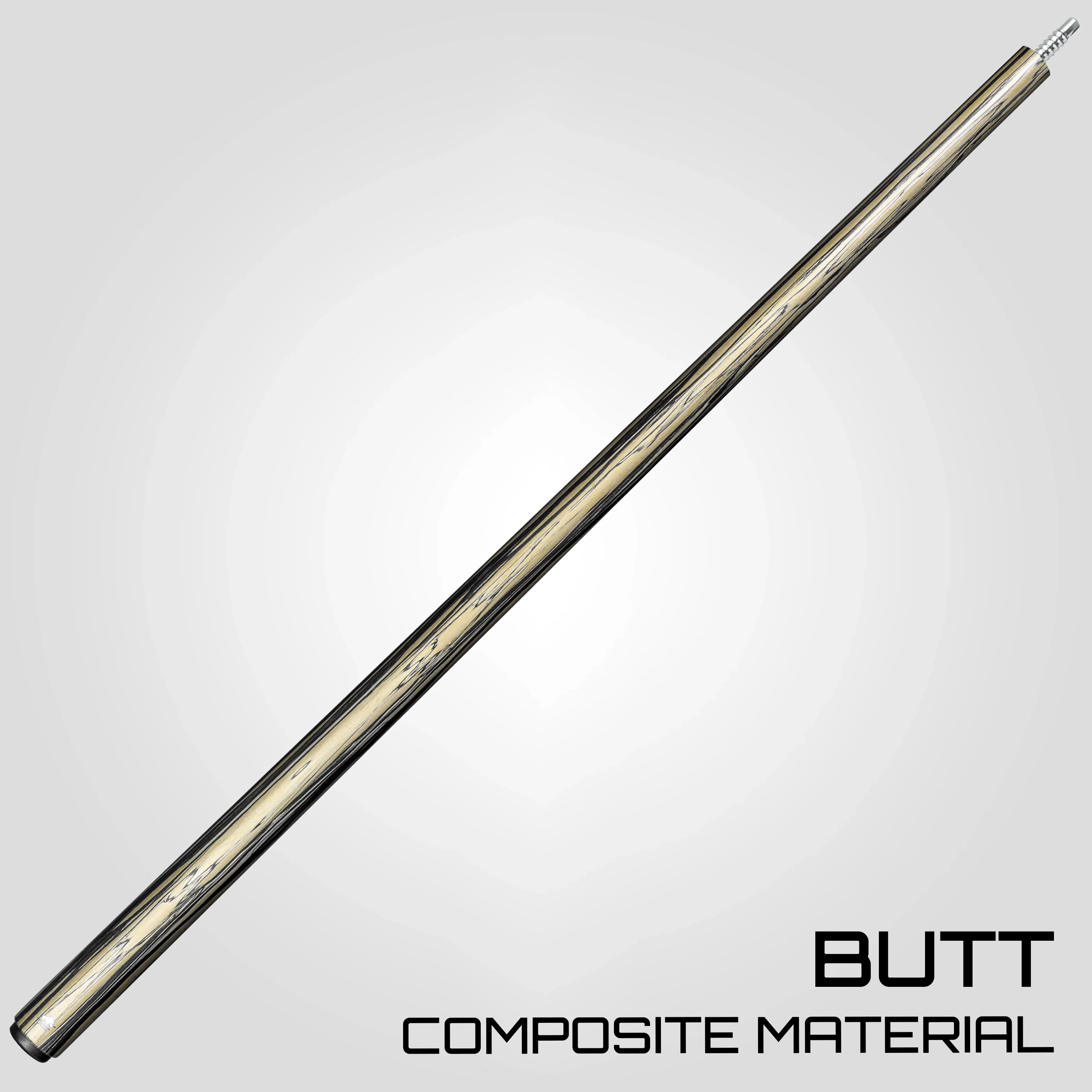 Rhino RETRÔ Pool Cue - Pale Moon Ebony - Wrapless - Image 3
