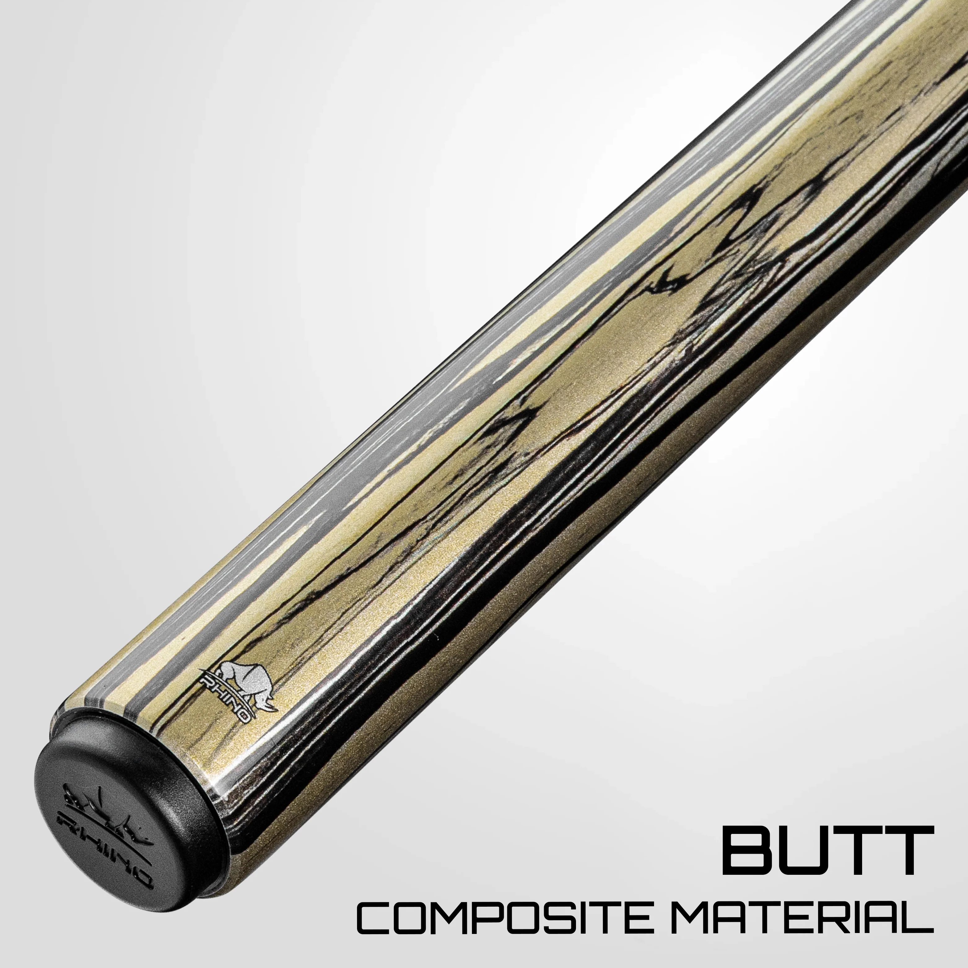 Rhino RETRÔ Pool Cue - Pale Moon Ebony - Wrapless - Image 6