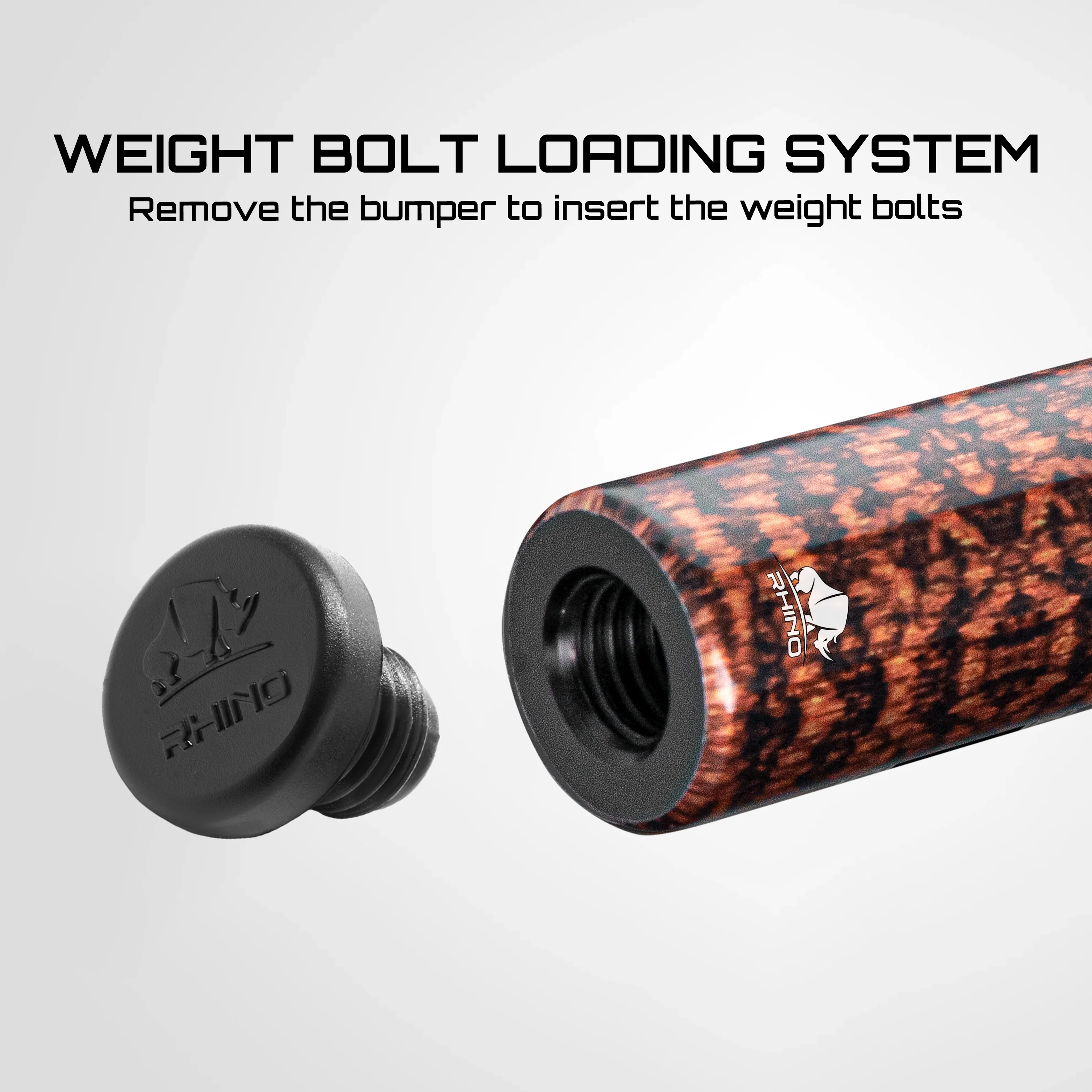 Rhino RETRÔ Pool Cue - Snake - Wrapless - Image 9