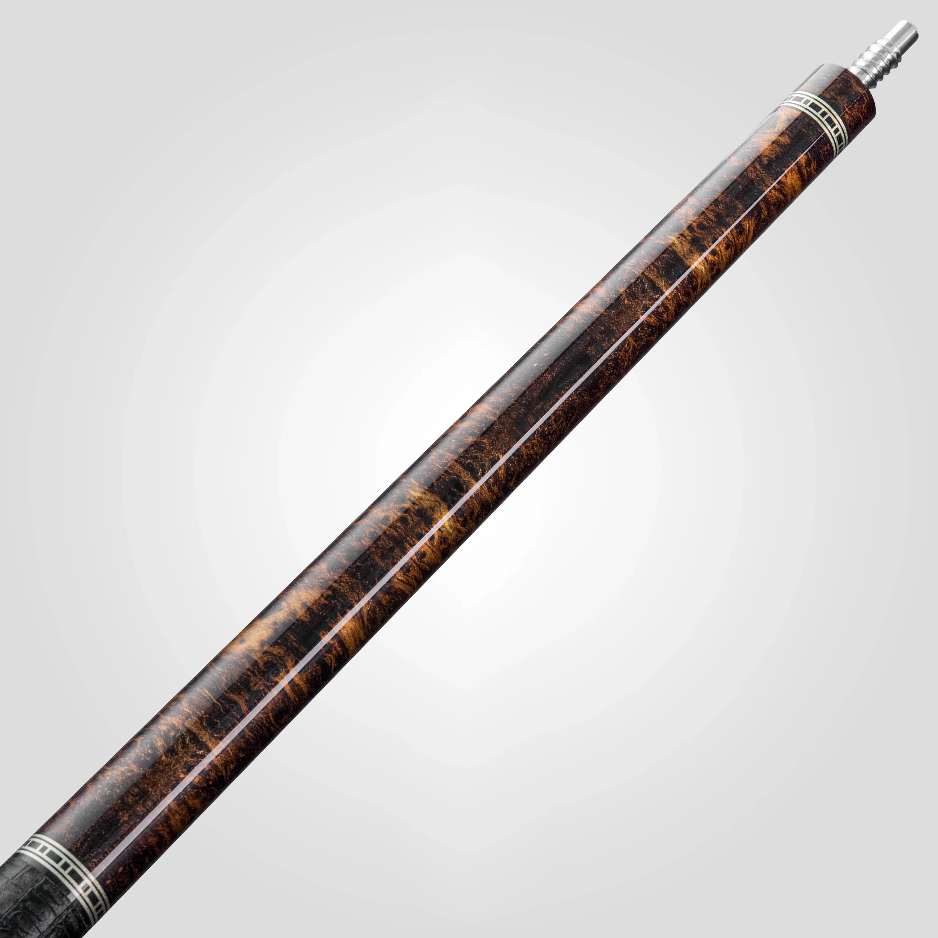 Rhino RETRÔ Pool Cue - Thuya - Crocodile Embossed Microfiber Leather Wrap - Image 4